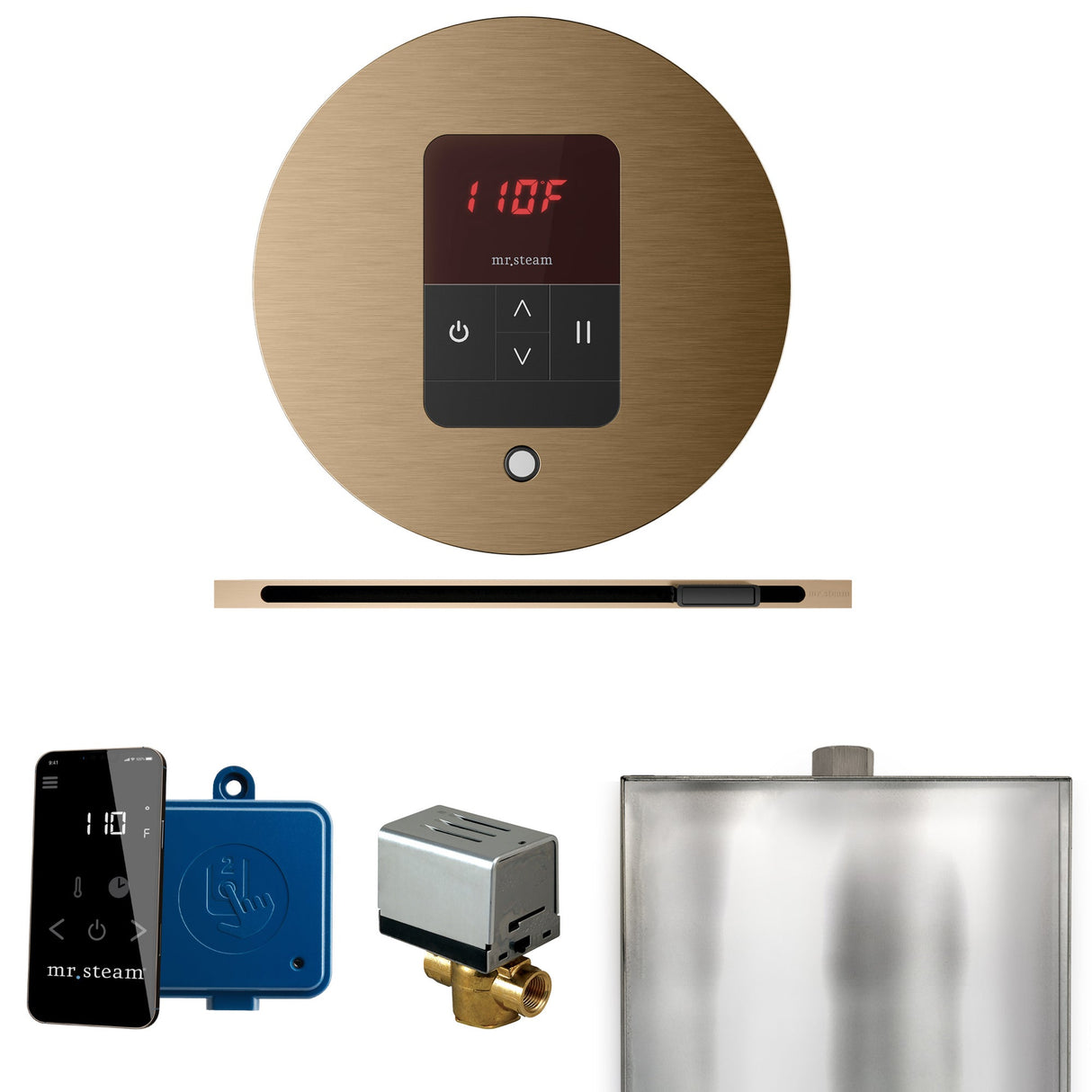 Mr. Steam Basic Butler Steam Control Package with iTempo Control and Linear Steamhead