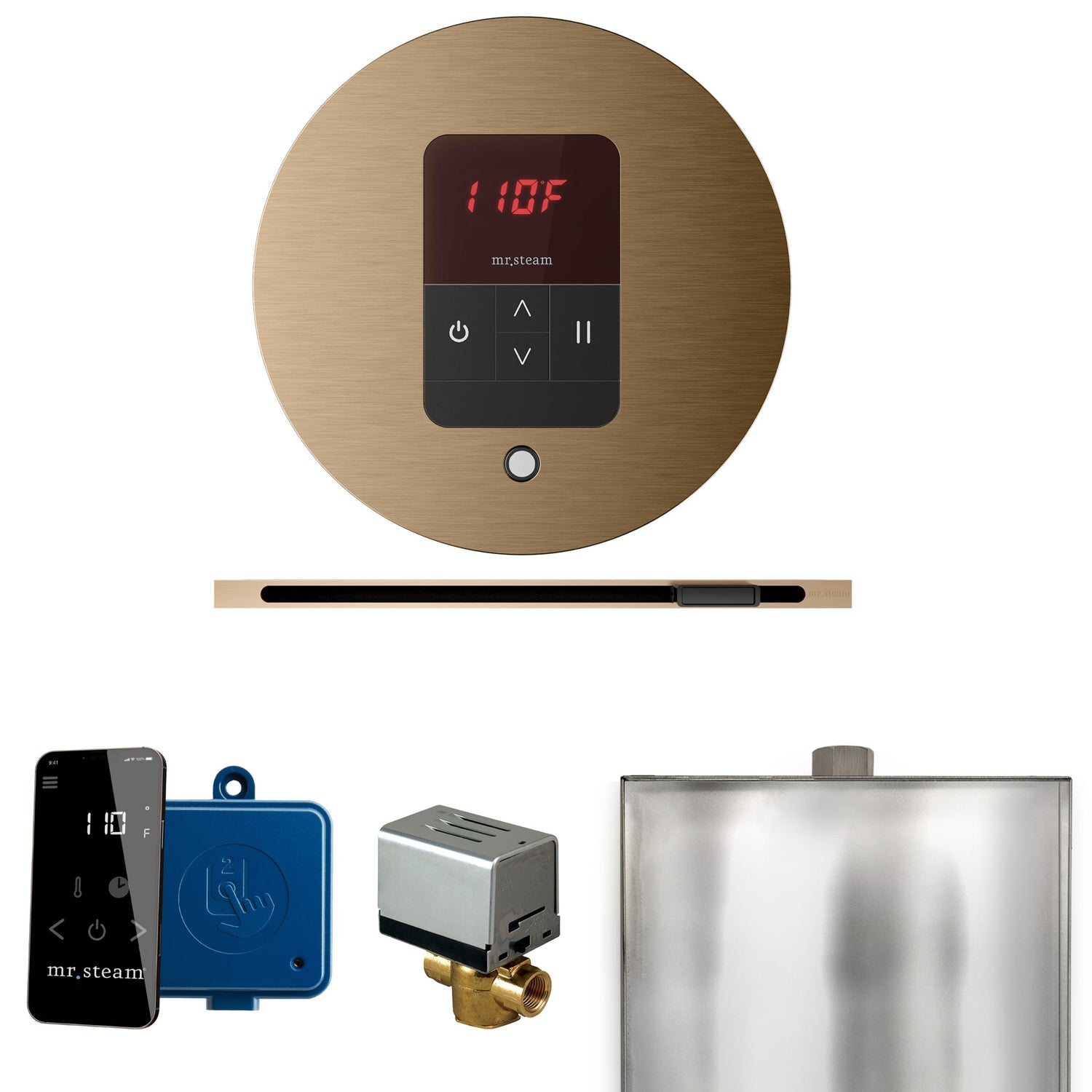 Mr. Steam Basic Butler Steam Control Package with iTempo Control and Linear Steamhead