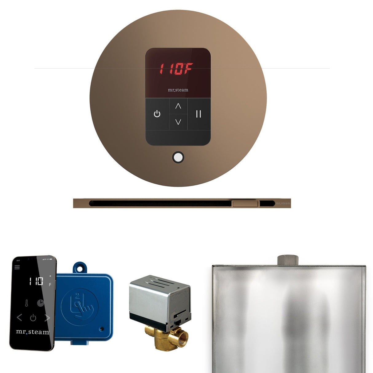Mr. Steam Basic Butler Steam Control Package with iTempo Control and Linear Steamhead