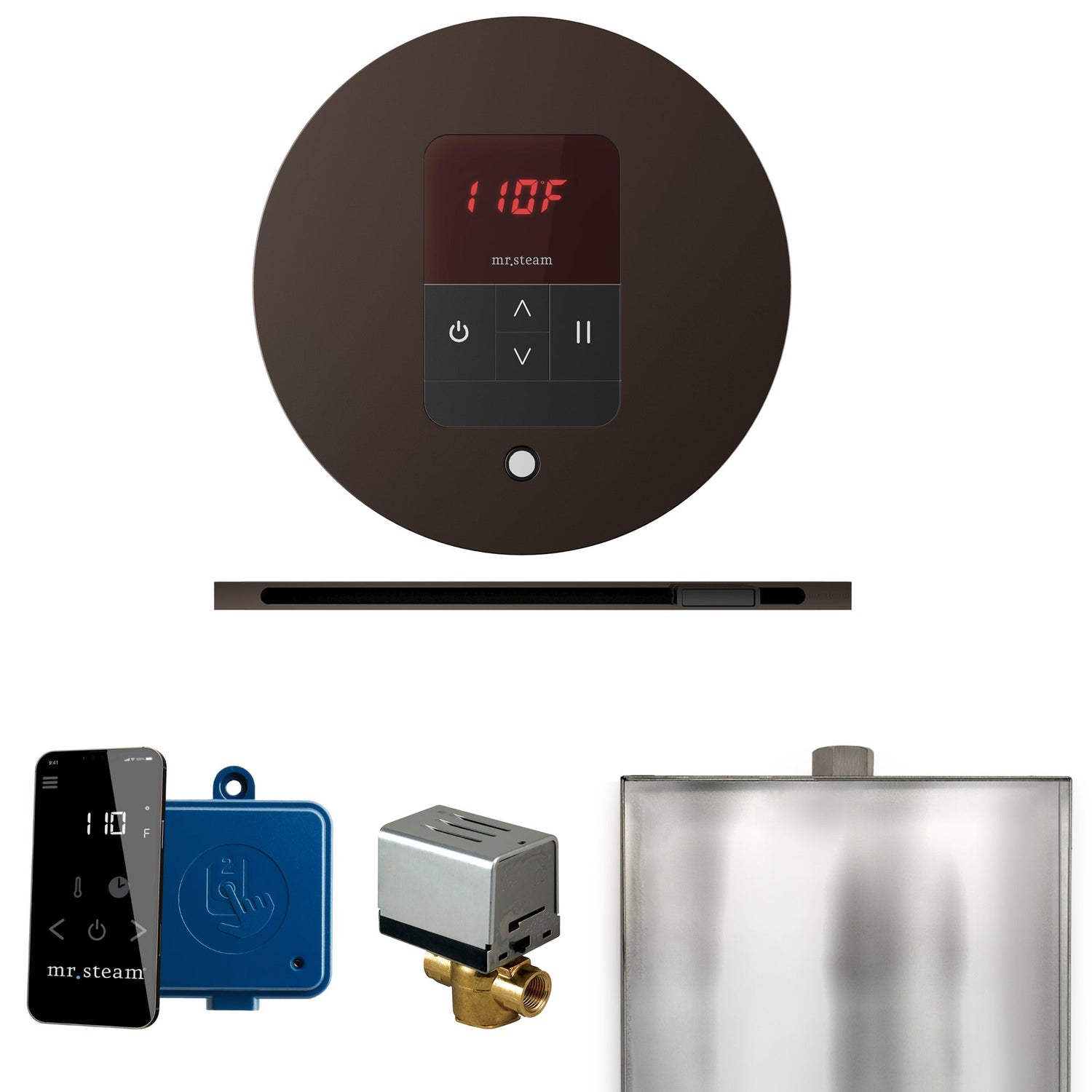Mr. Steam Basic Butler Steam Control Package with iTempo Control and Linear Steamhead