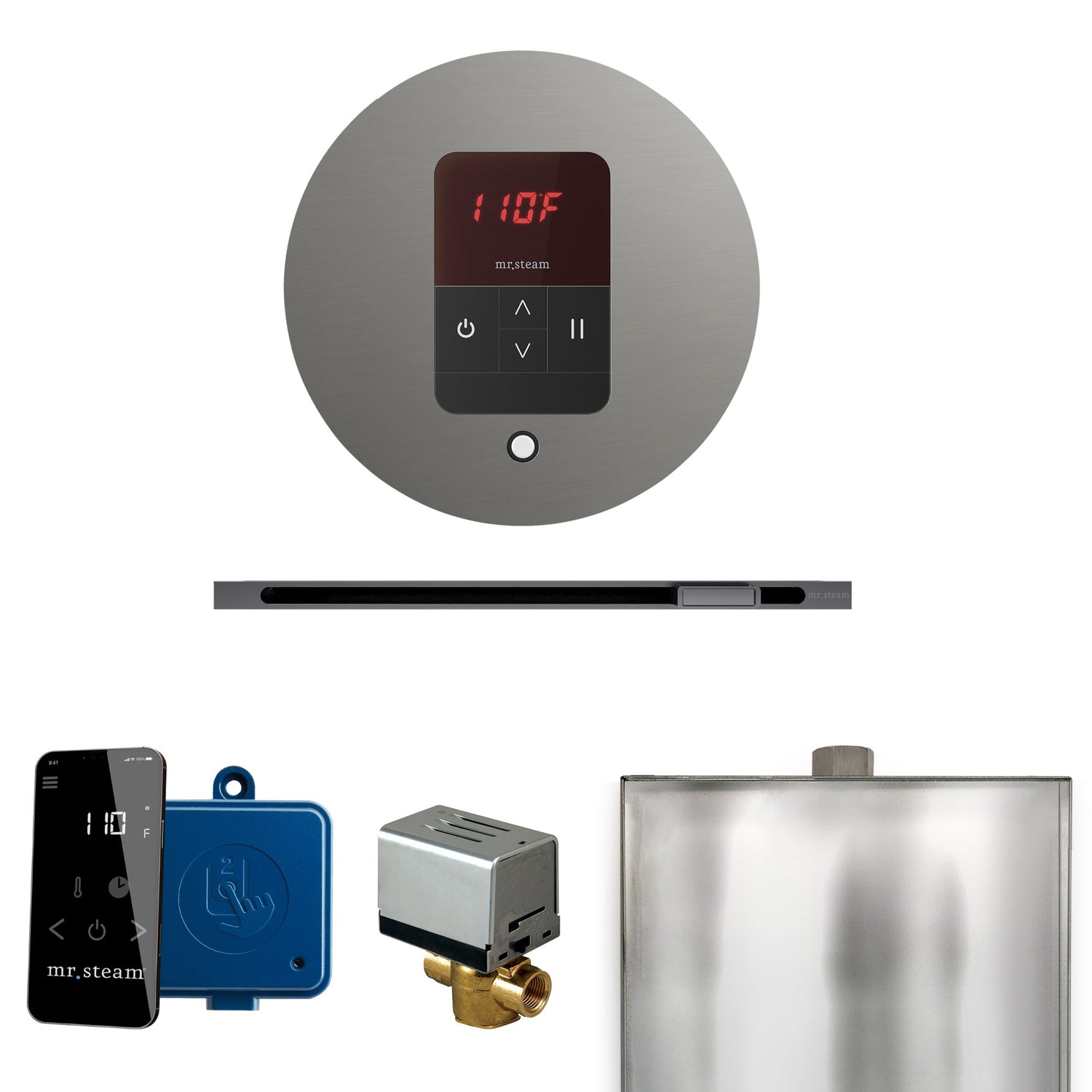 Mr. Steam Basic Butler Steam Control Package with iTempo Control and Linear Steamhead