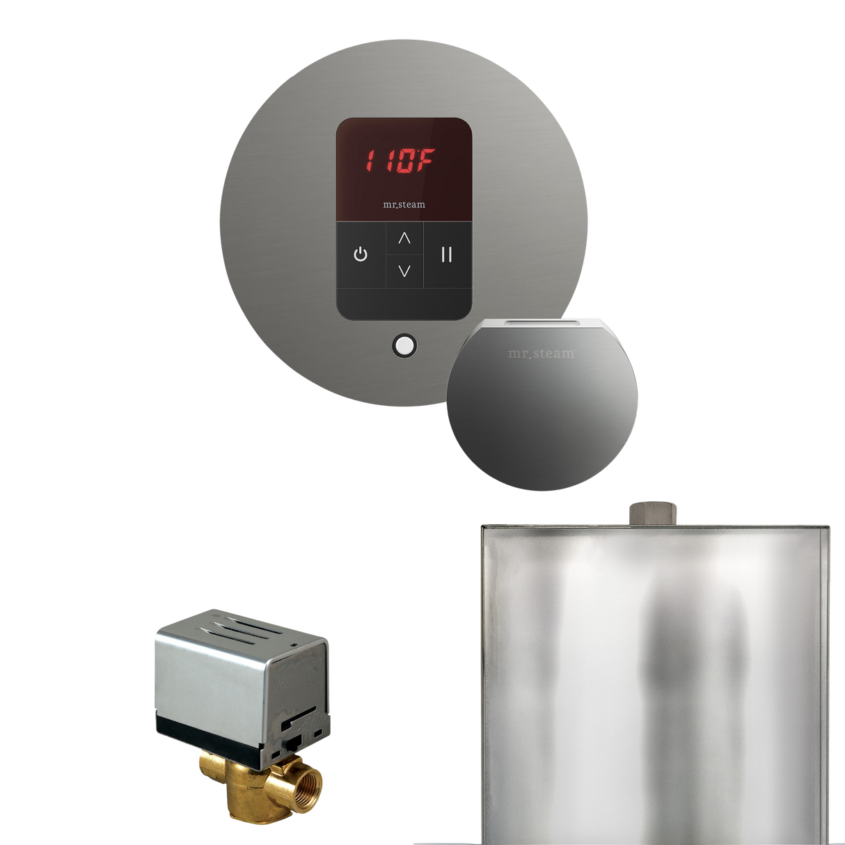 Mr. Steam Basic Butler Steam Shower Control Package with iTempo Control and Steamhead