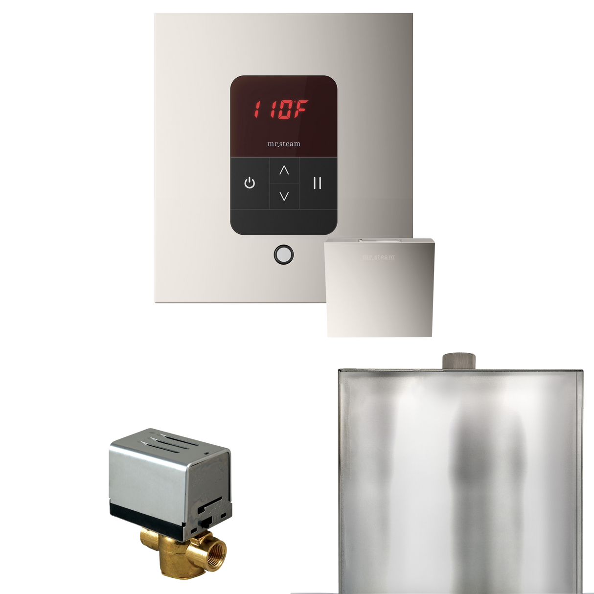 Mr. Steam Basic Butler Steam Shower Control Package with iTempo Control and Steamhead