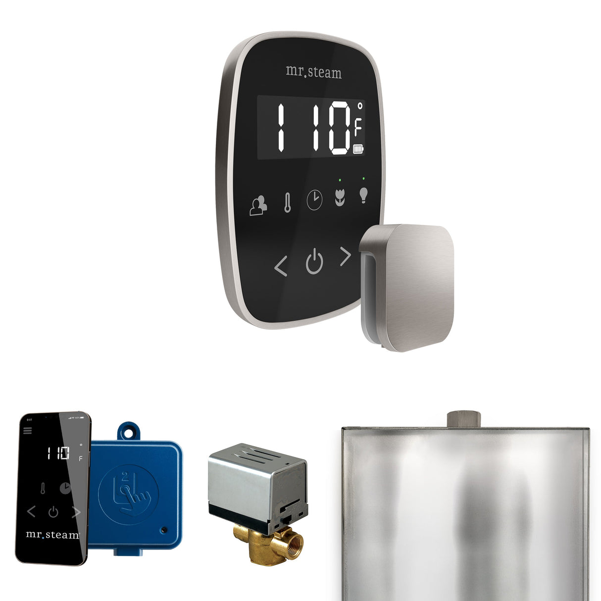 Mr. Steam ButlerFlex Steam Shower Control Package with TempoFlex Control and Steamhead