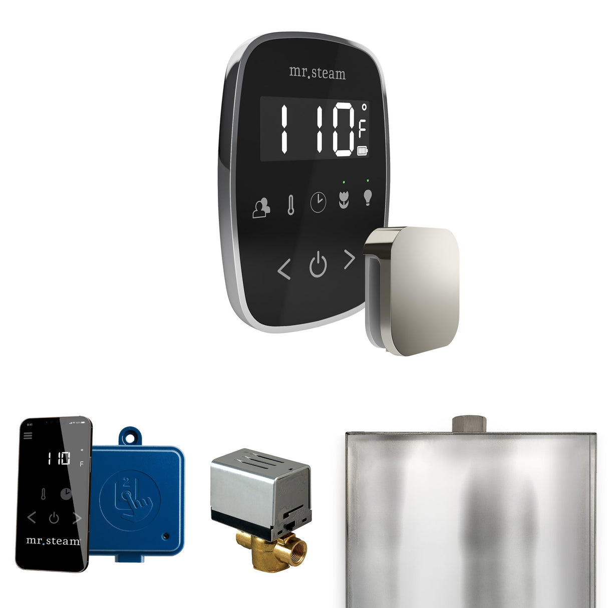 Mr. Steam ButlerFlex Steam Shower Control Package with TempoFlex Control and Steamhead