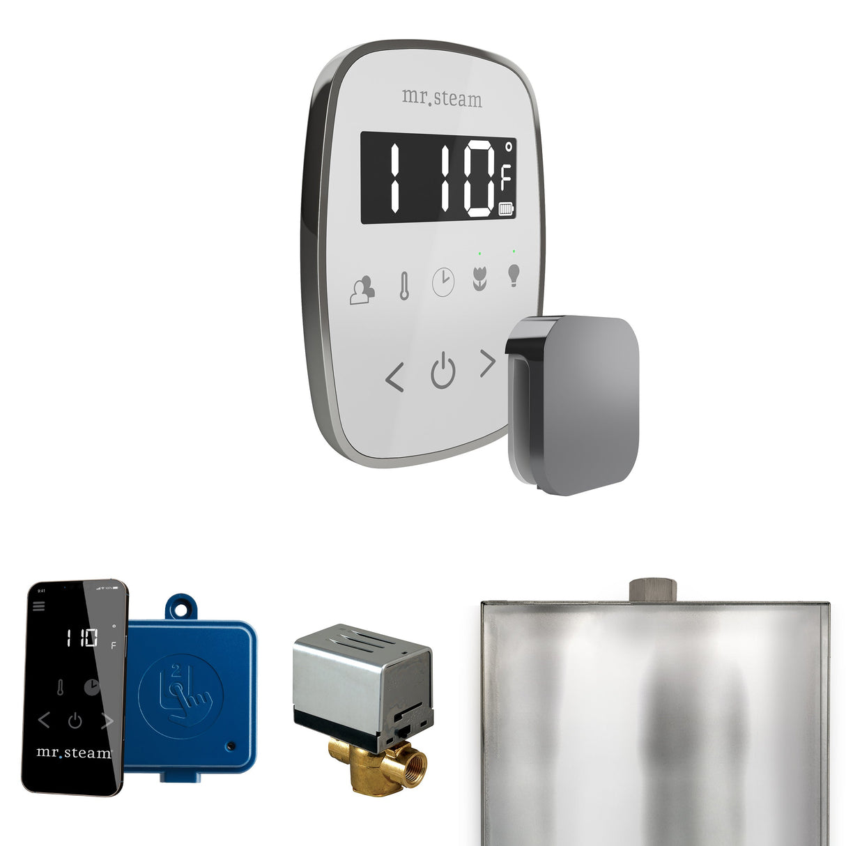Mr. Steam ButlerFlex Steam Shower Control Package with TempoFlex Control and Steamhead