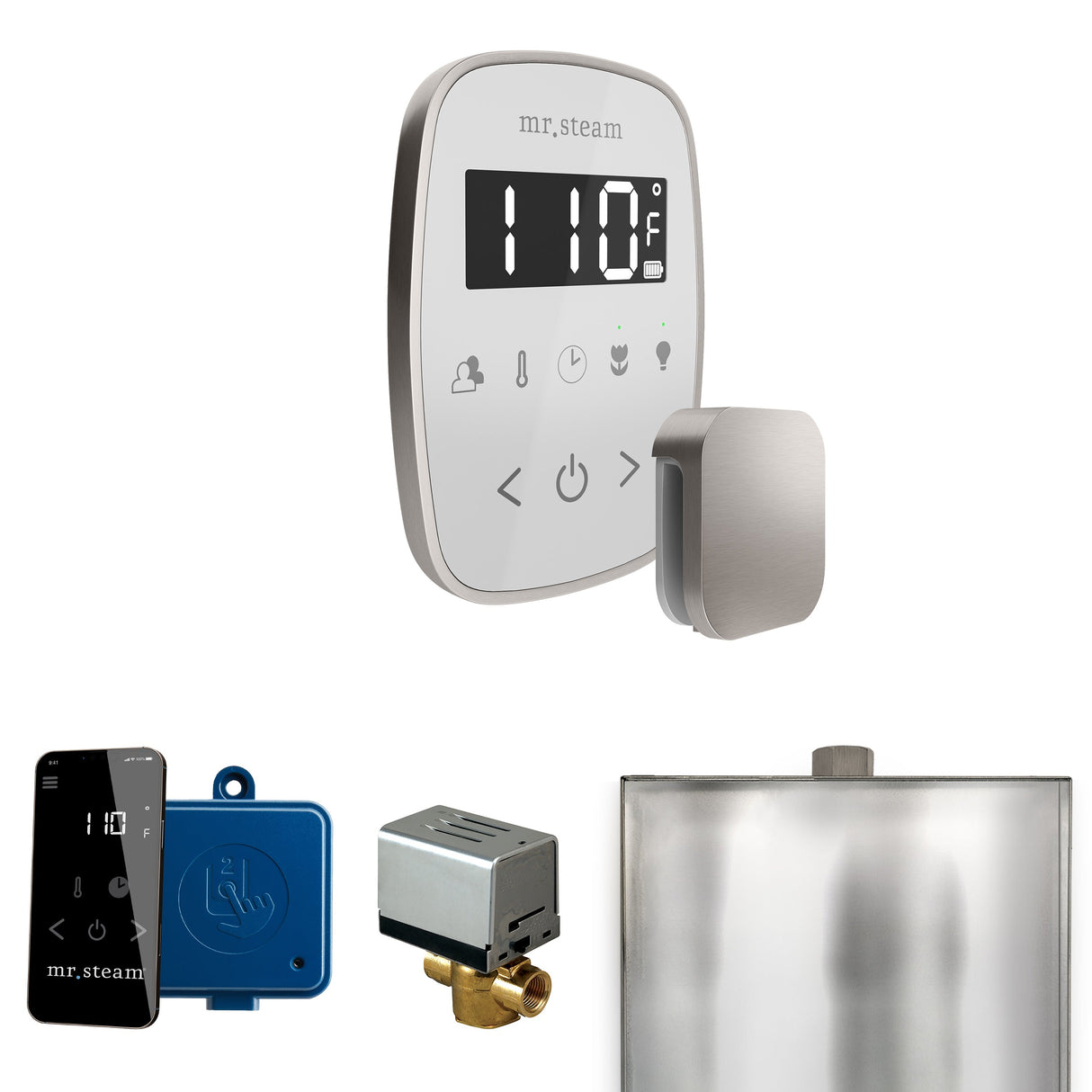 Mr. Steam ButlerFlex Steam Shower Control Package with TempoFlex Control and Steamhead