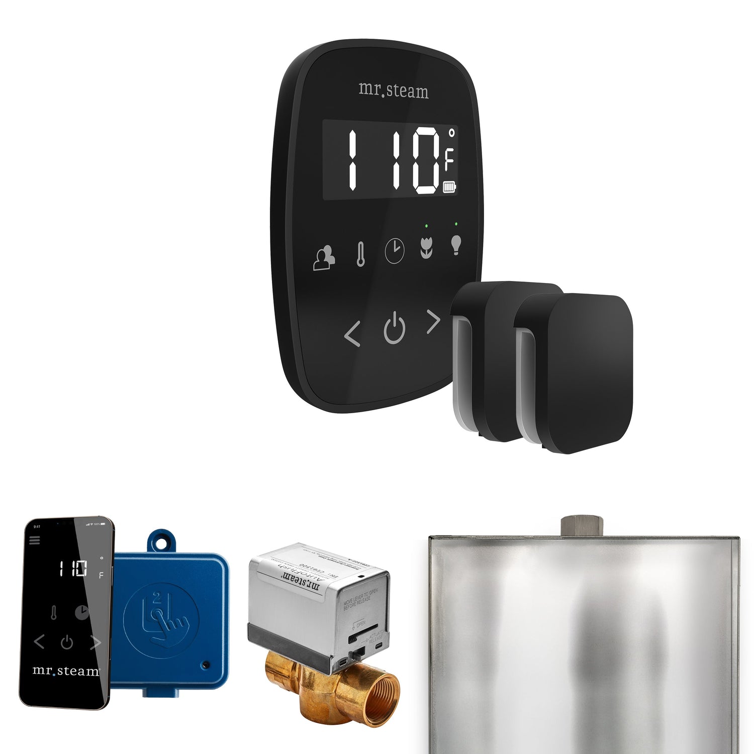 Mr. Steam ButlerFlex Max Steam Shower Control Package with TempoFlex Control and Steamhead