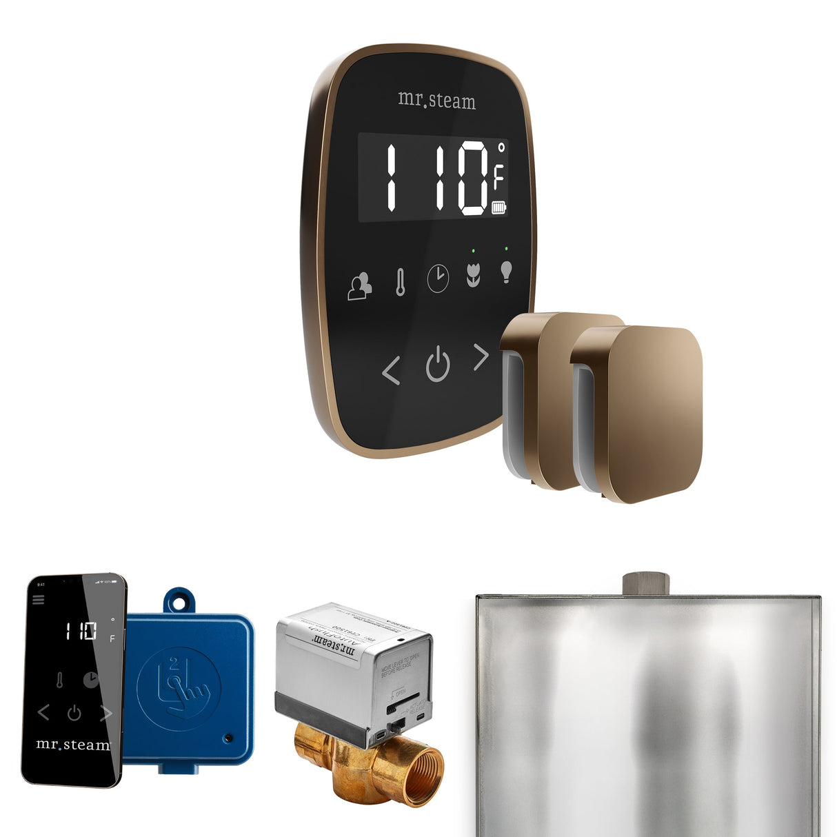 Mr. Steam ButlerFlex Max Steam Shower Control Package with TempoFlex Control and Steamhead