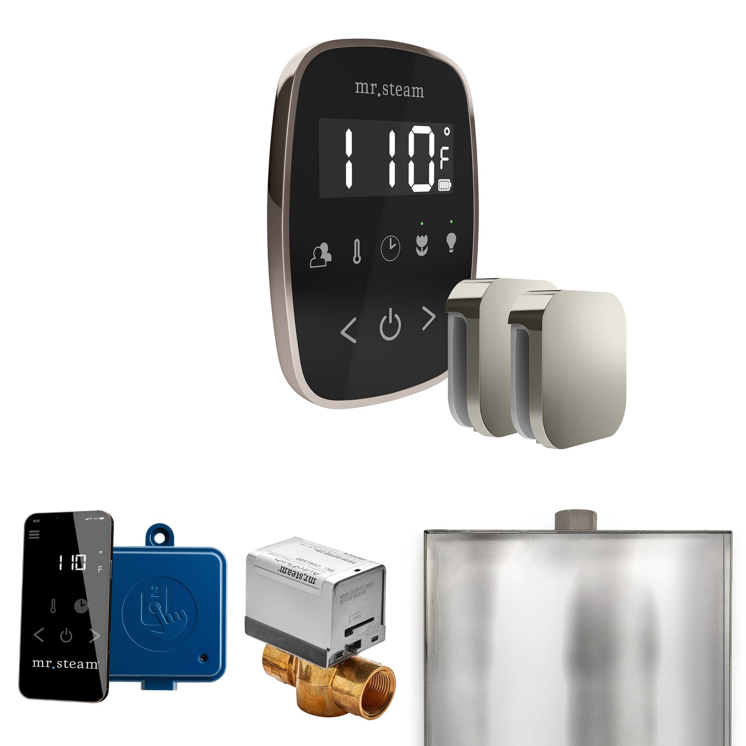 Mr. Steam ButlerFlex Max Steam Shower Control Package with TempoFlex Control and Steamhead