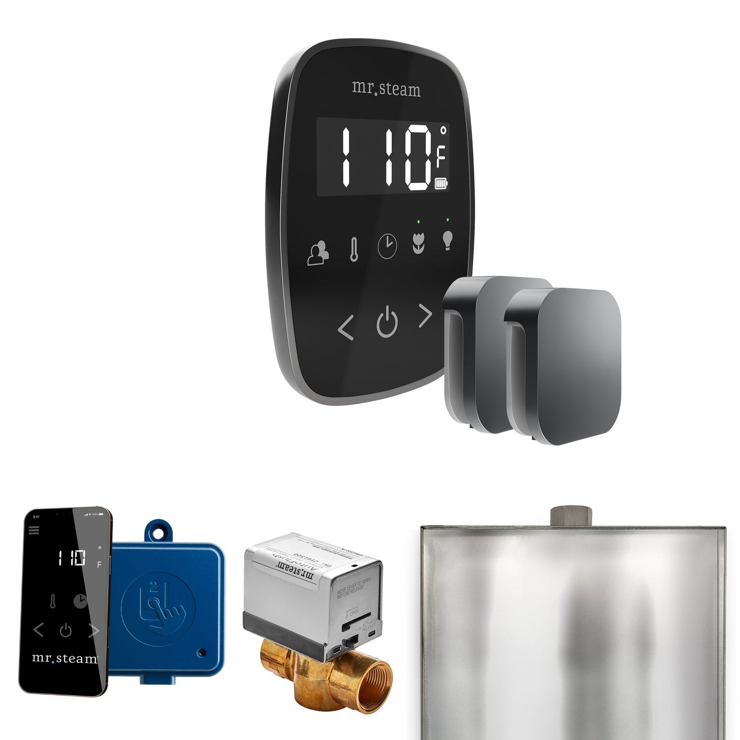 Mr. Steam ButlerFlex Max Steam Shower Control Package with TempoFlex Control and Steamhead