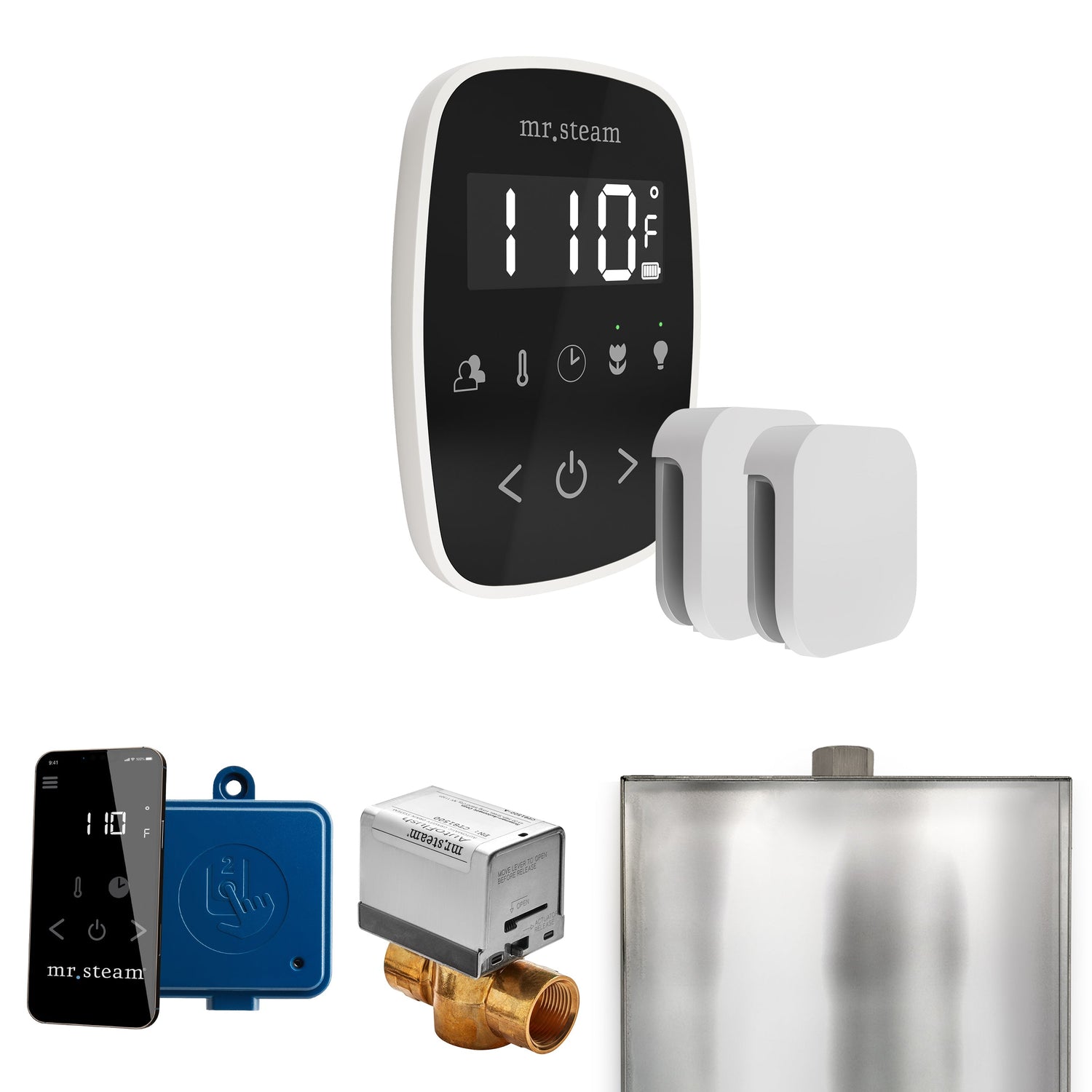 Mr. Steam ButlerFlex Max Steam Shower Control Package with TempoFlex Control and Steamhead