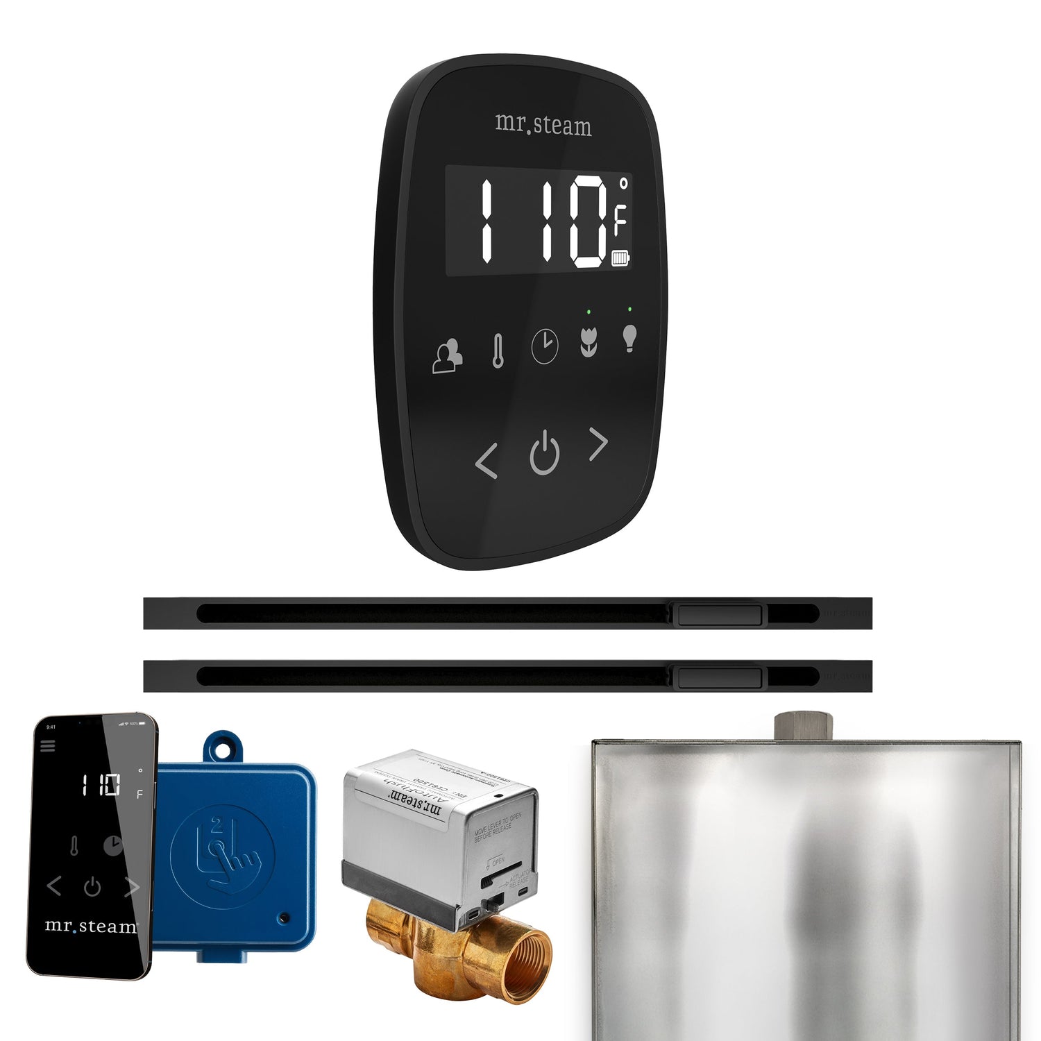 Mr. Steam ButlerFlex Max Steam Shower Control Package with TempoFlex Control and Linear Steamhead