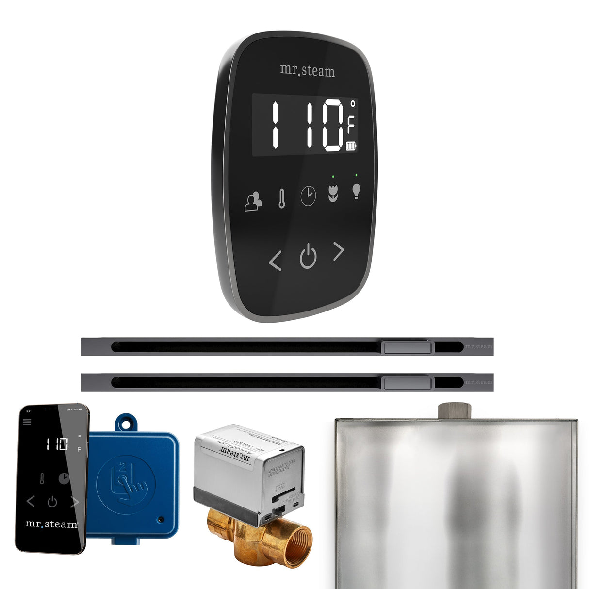 Mr. Steam ButlerFlex Max Steam Shower Control Package with TempoFlex Control and Linear Steamhead