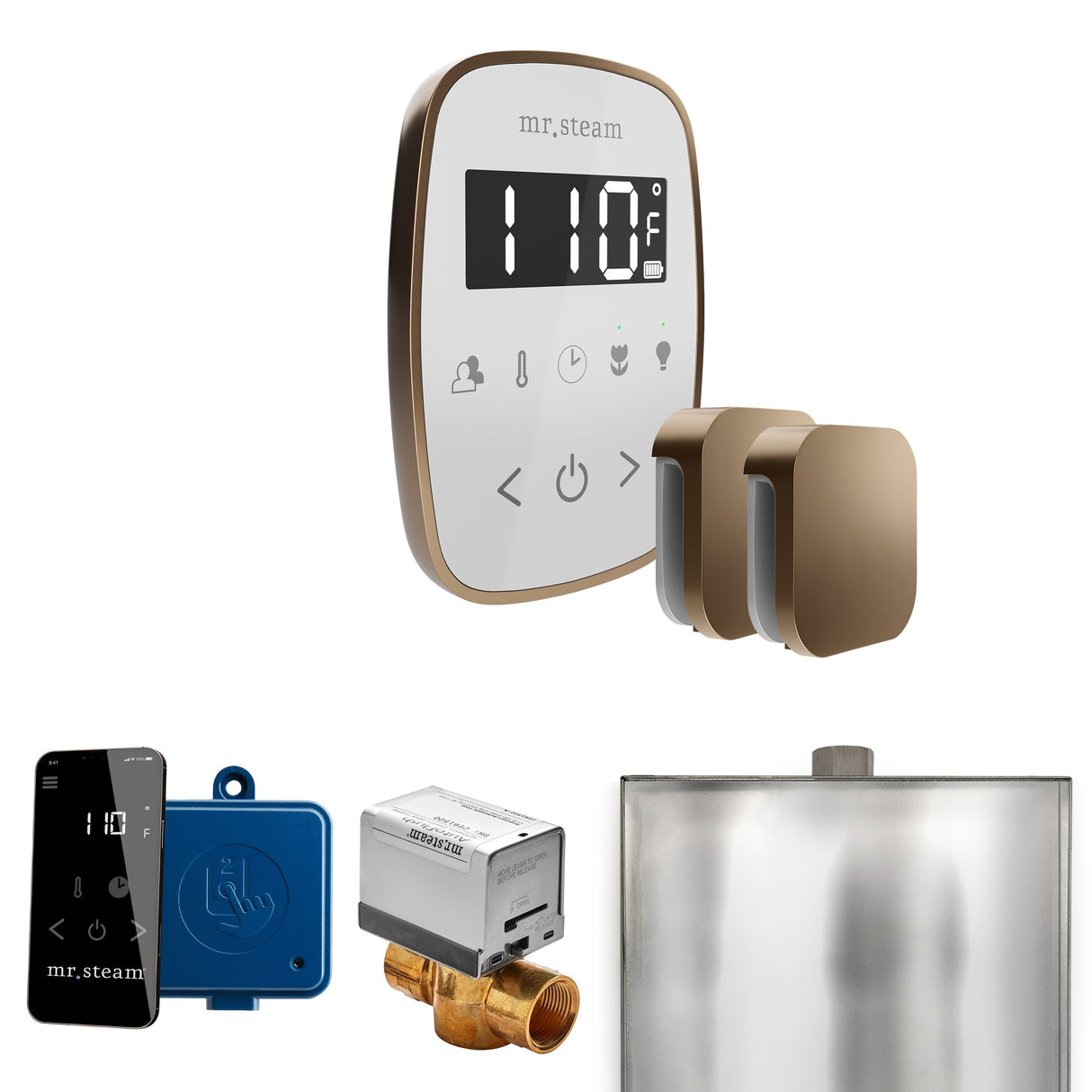 Mr. Steam ButlerFlex Max Steam Shower Control Package with TempoFlex Control and Steamhead