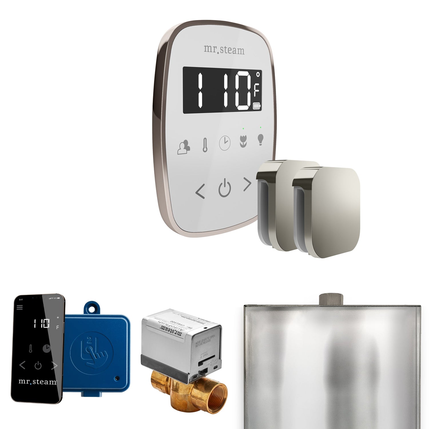 Mr. Steam ButlerFlex Max Steam Shower Control Package with TempoFlex Control and Steamhead