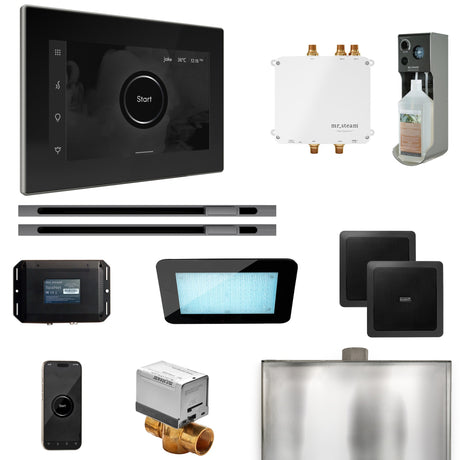 Mr. Steam Bliss Max Steam Shower Control Package with iSteamX Control and Linear Steamhead