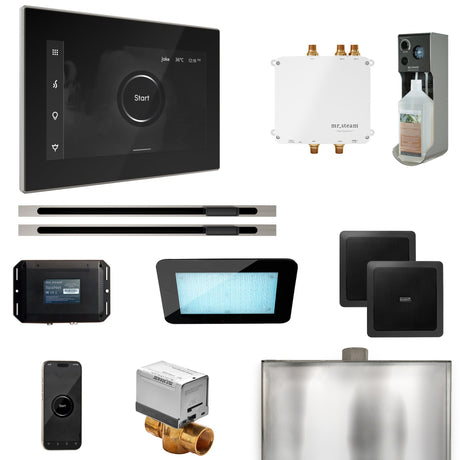 Mr. Steam Bliss Max Steam Shower Control Package with iSteamX Control and Linear Steamhead