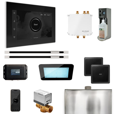Mr. Steam Bliss Max Steam Shower Control Package with iSteamX Control and Linear Steamhead