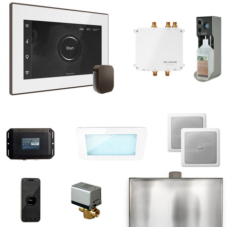 Mr. Steam Bliss Steam Shower Control Package with iSteamX Control and Steamhead