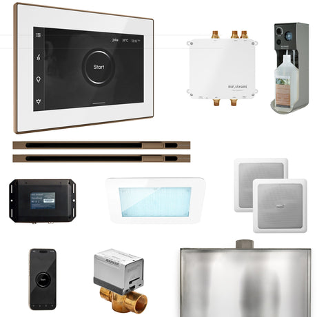 Mr. Steam Bliss Max Steam Shower Control Package with iSteamX Control and Linear Steamhead