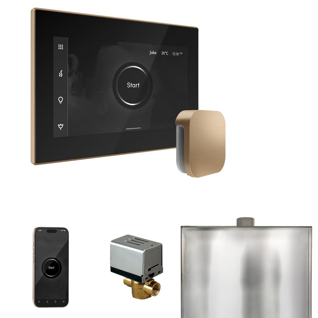 Mr. Steam XButler Steam Shower Control Package with iSteamX Control and Steamhead