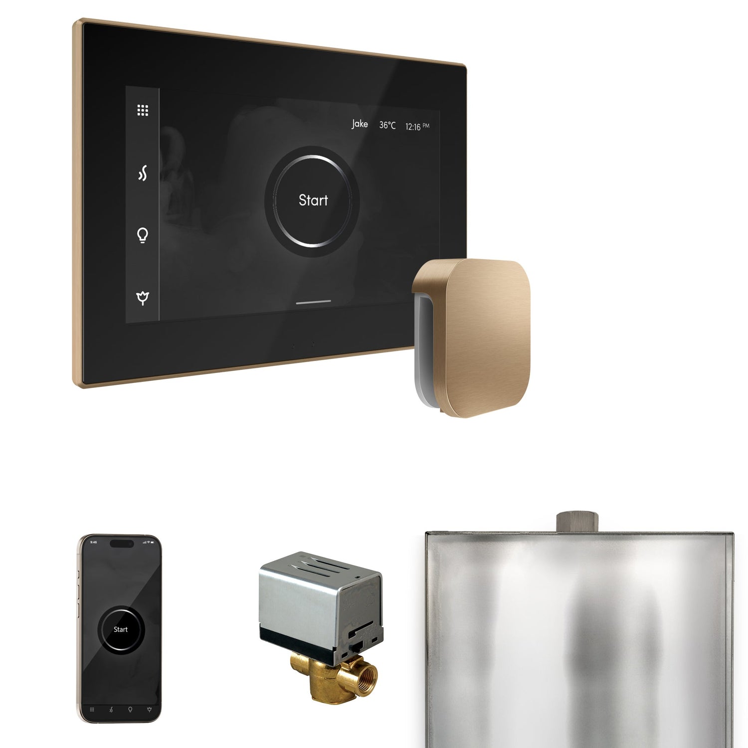 Mr. Steam XButler Steam Shower Control Package with iSteamX Control and Steamhead