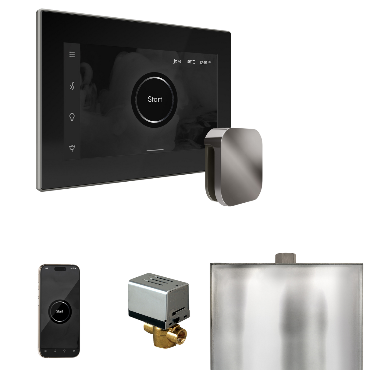 Mr. Steam XButler Steam Shower Control Package with iSteamX Control and Steamhead