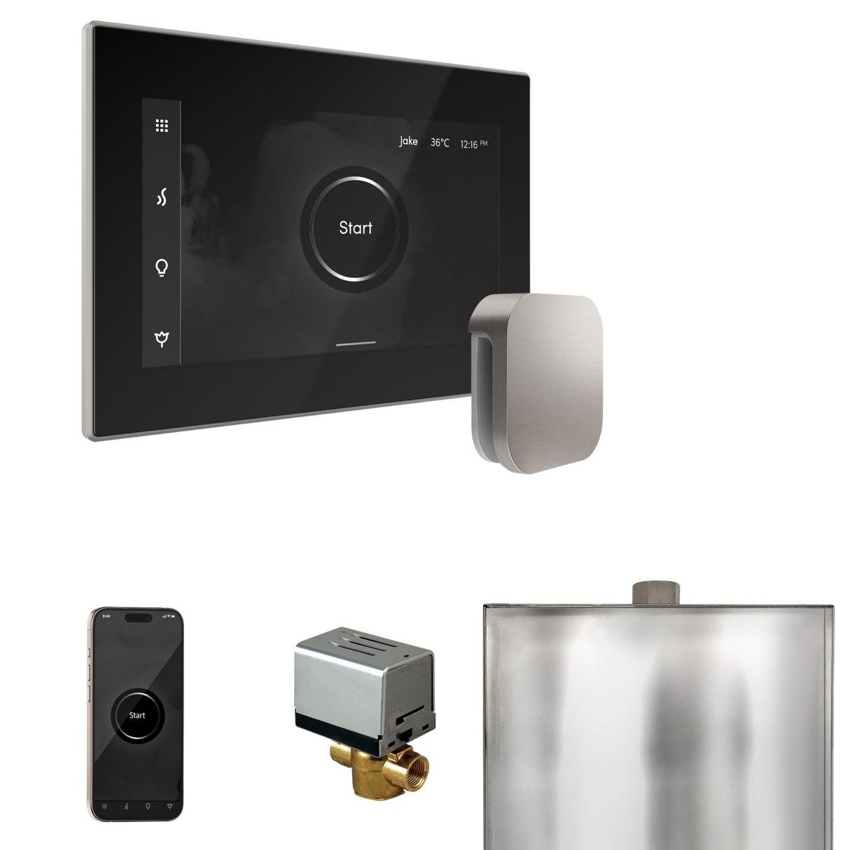 Mr. Steam XButler Steam Shower Control Package with iSteamX Control and Steamhead