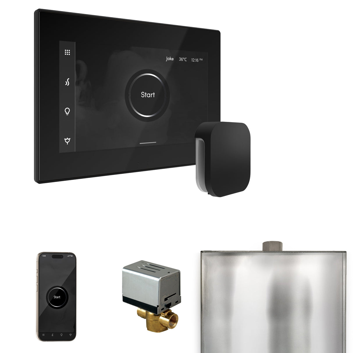 Mr. Steam XButler Steam Shower Control Package with iSteamX Control and Steamhead