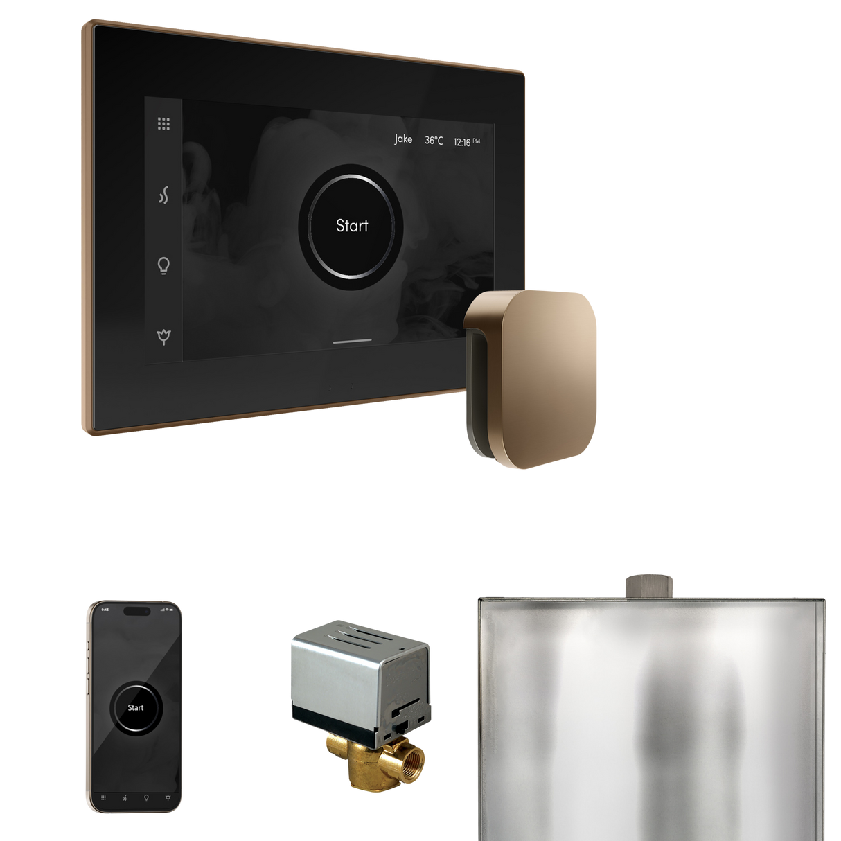 Mr. Steam XButler Steam Shower Control Package with iSteamX Control and Steamhead