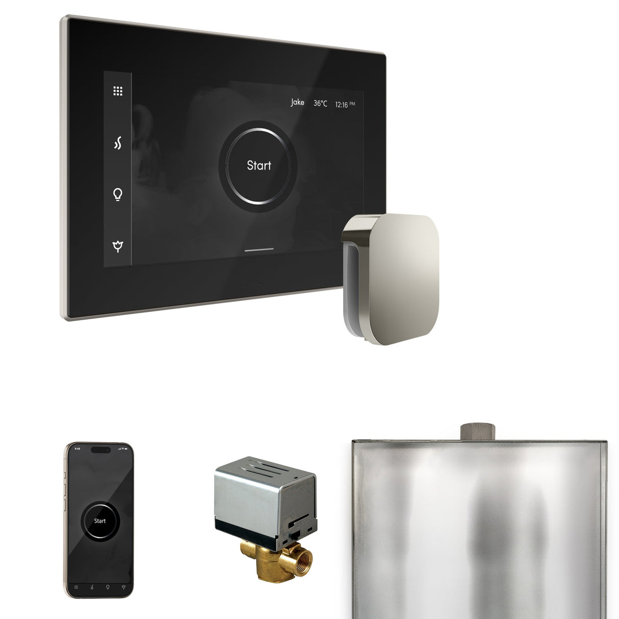 Mr. Steam XButler Steam Shower Control Package with iSteamX Control and Steamhead