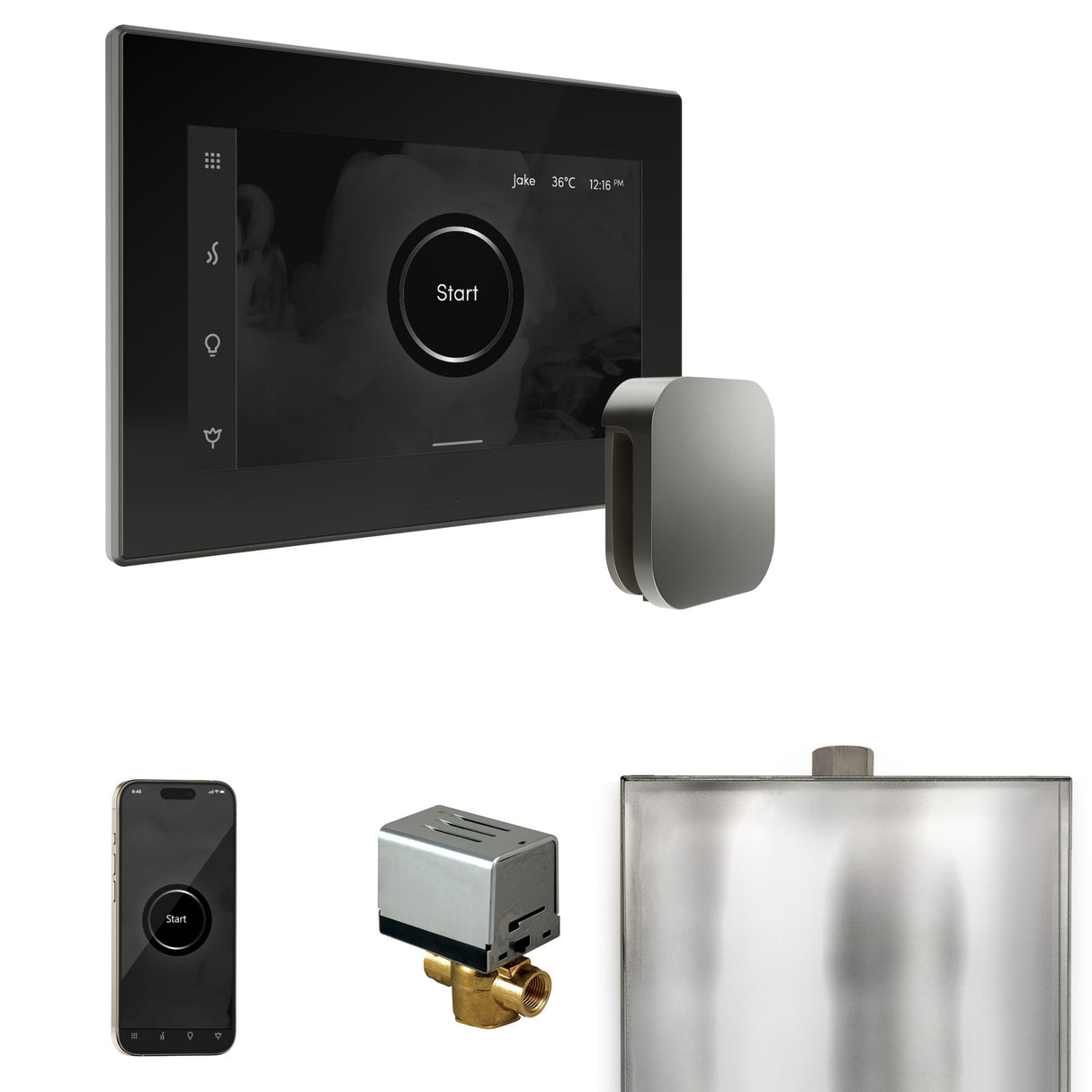 Mr. Steam XButler Steam Shower Control Package with iSteamX Control and Steamhead