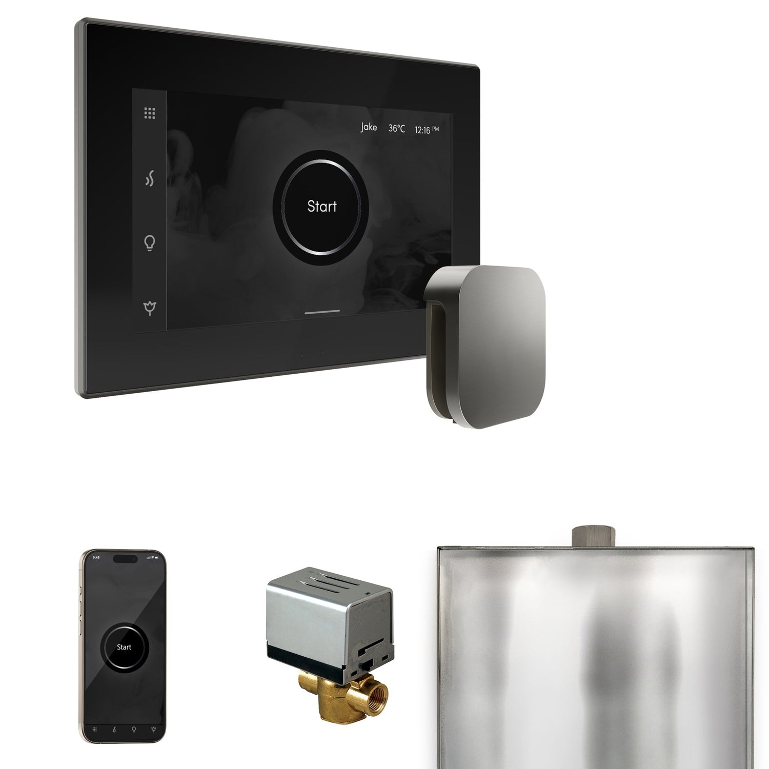 Mr. Steam XButler Steam Shower Control Package with iSteamX Control and Steamhead