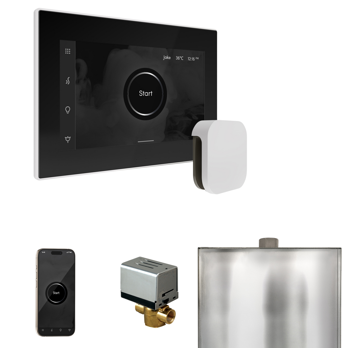 Mr. Steam XButler Steam Shower Control Package with iSteamX Control and Steamhead