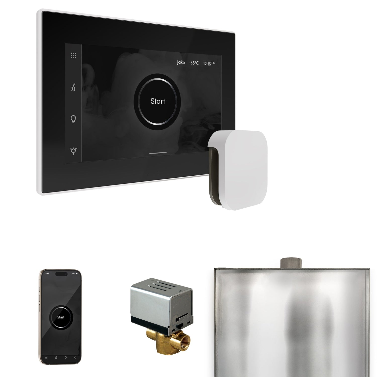 Mr. Steam XButler Steam Shower Control Package with iSteamX Control and Steamhead