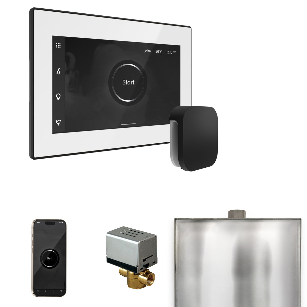 Mr. Steam XButler Steam Shower Control Package with iSteamX Control and Steamhead