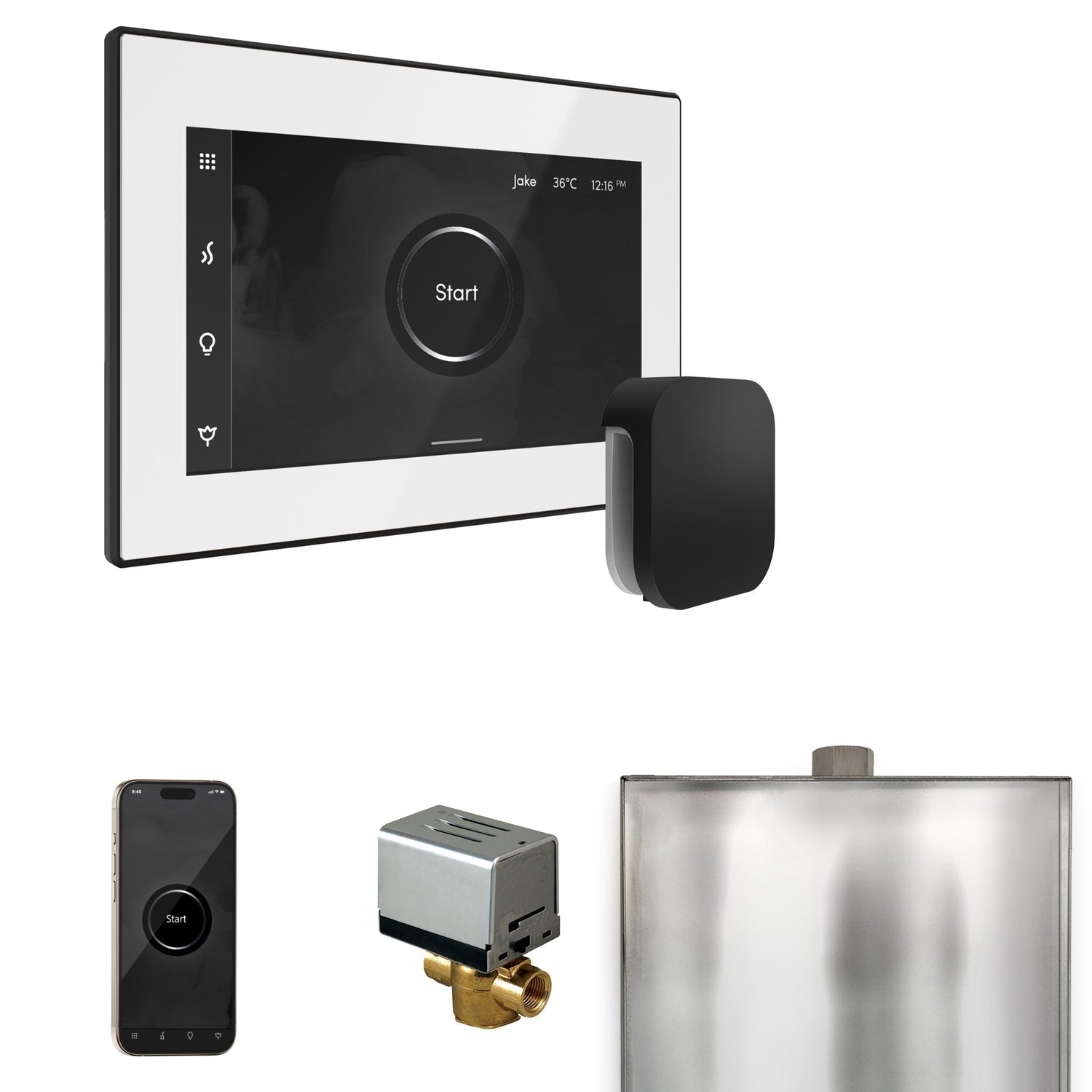 Mr. Steam XButler Steam Shower Control Package with iSteamX Control and Steamhead