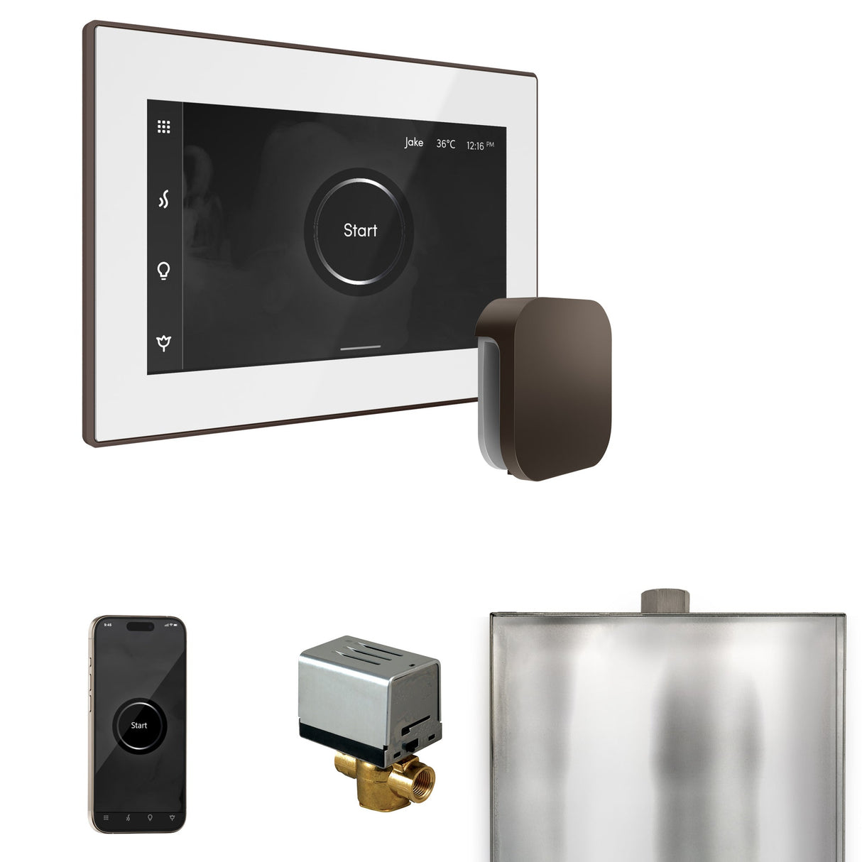 Mr. Steam XButler Steam Shower Control Package with iSteamX Control and Steamhead