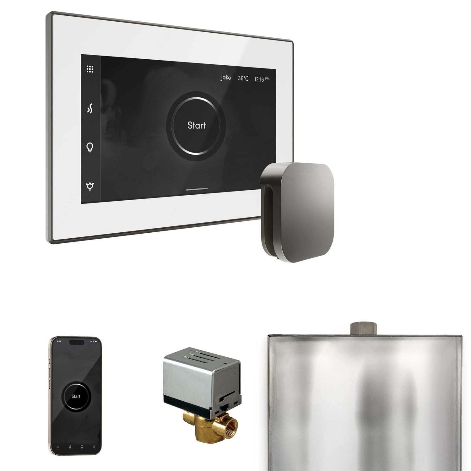 Mr. Steam XButler Steam Shower Control Package with iSteamX Control and Steamhead