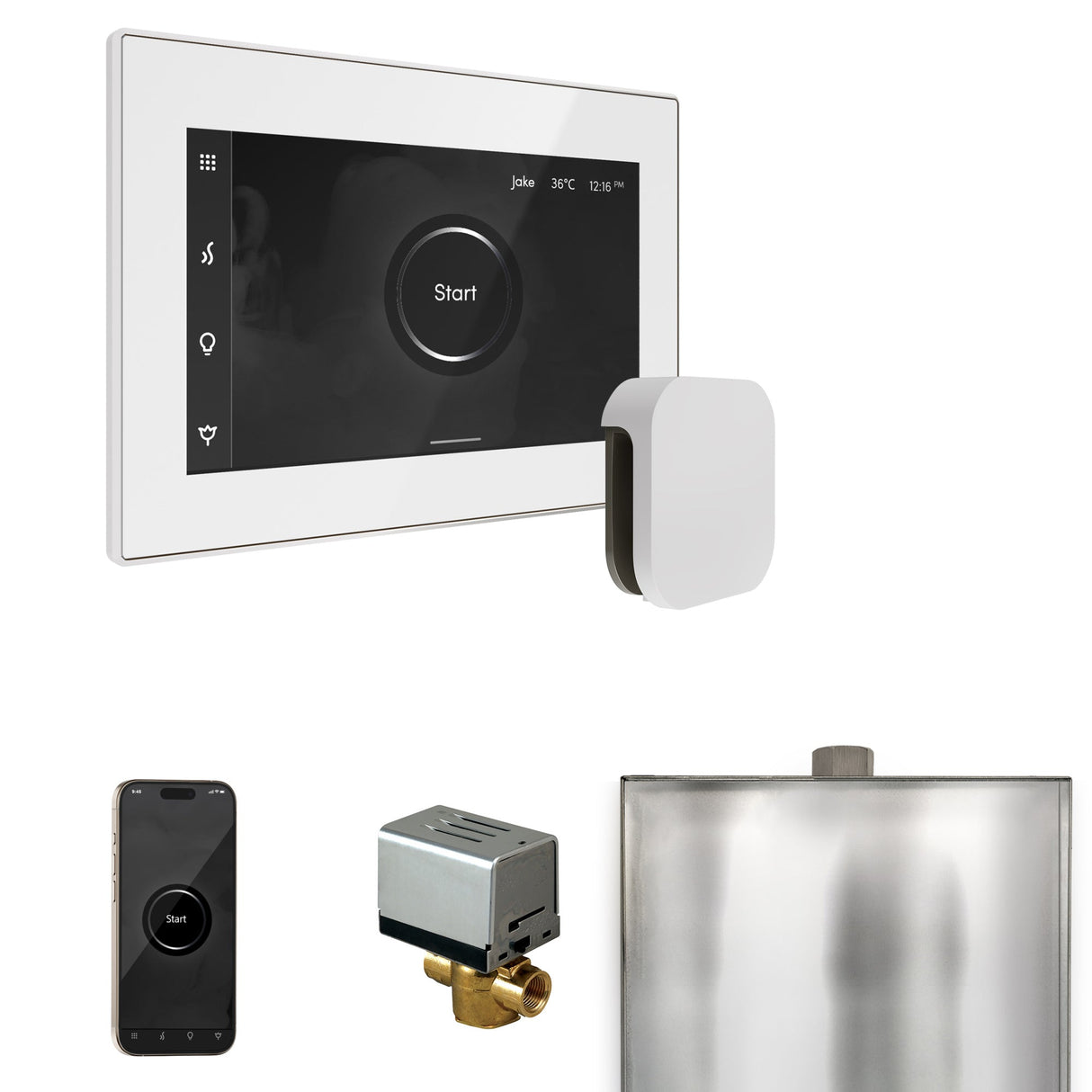 Mr. Steam XButler Steam Shower Control Package with iSteamX Control and Steamhead