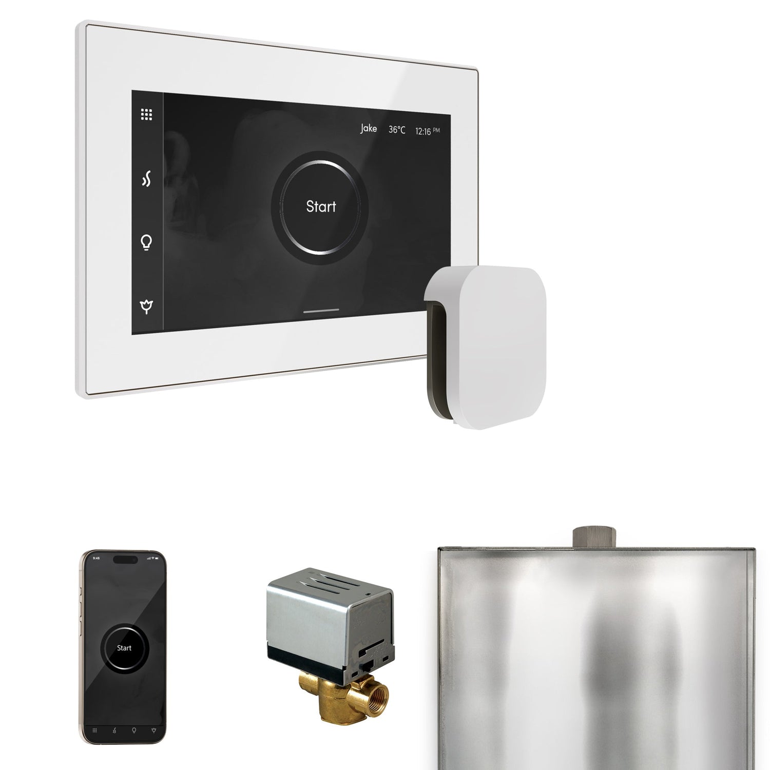 Mr. Steam XButler Steam Shower Control Package with iSteamX Control and Steamhead