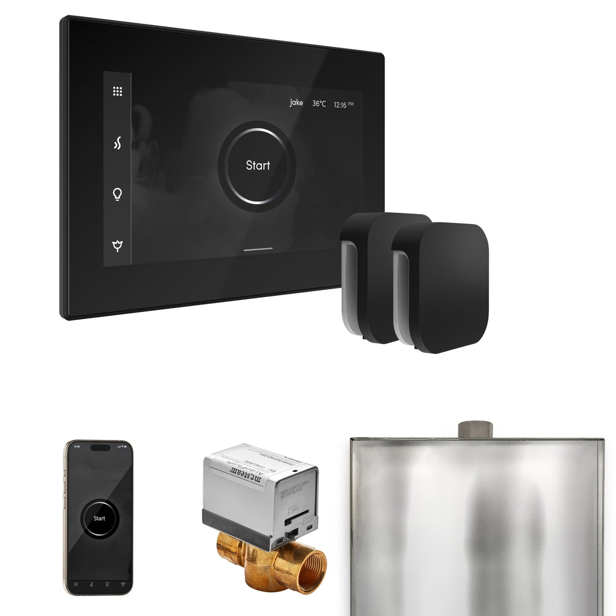 Mr. Steam XButler Max Steam Shower Control Package with iSteamX Control and Steamhead