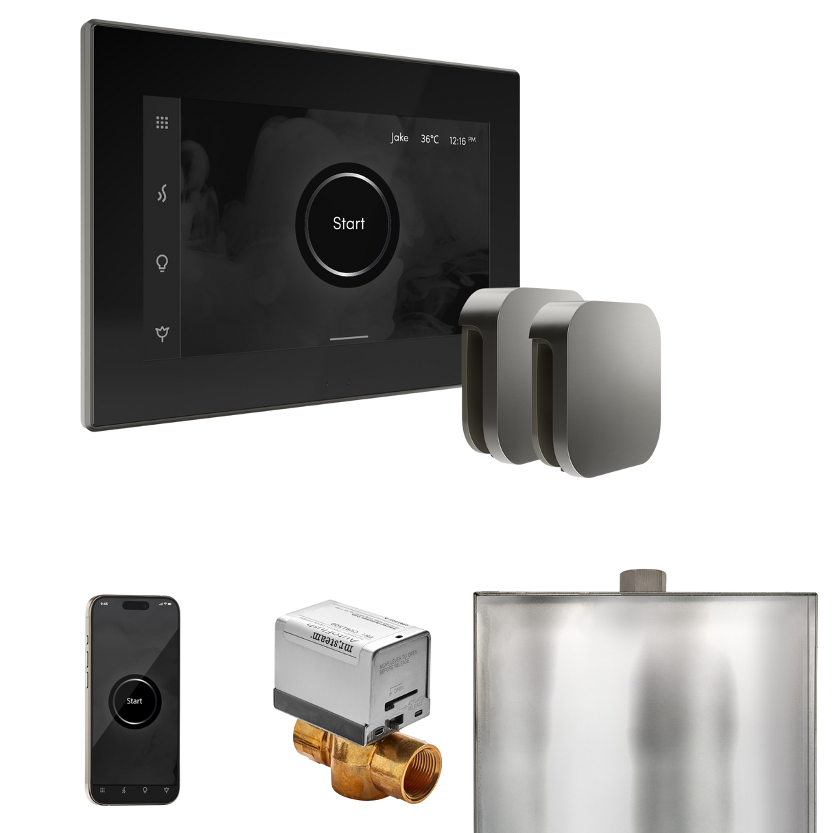 Mr. Steam XButler Max Steam Shower Control Package with iSteamX Control and Steamhead