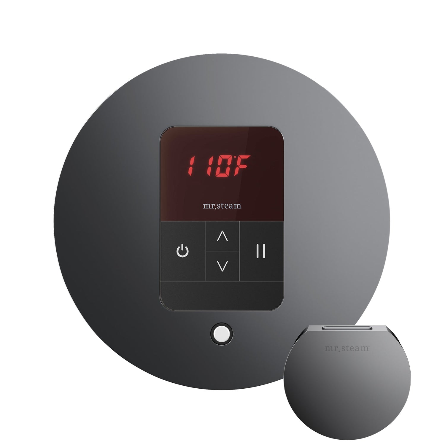 Mr. Steam iTempo Round Steam Shower Control and Steamhead
