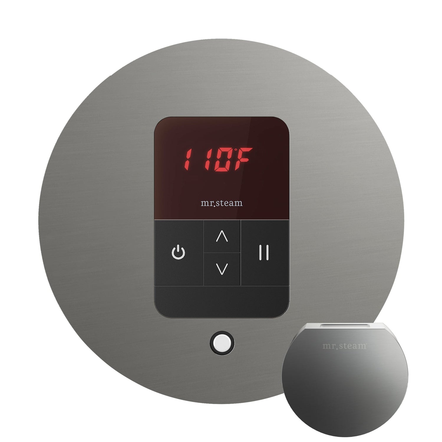 Mr. Steam iTempo Round Steam Shower Control and Steamhead