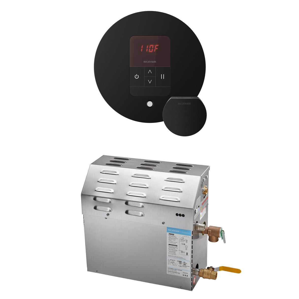 Mr. Steam MSSUPER Steam Shower Generator Package with Round iTempo Control