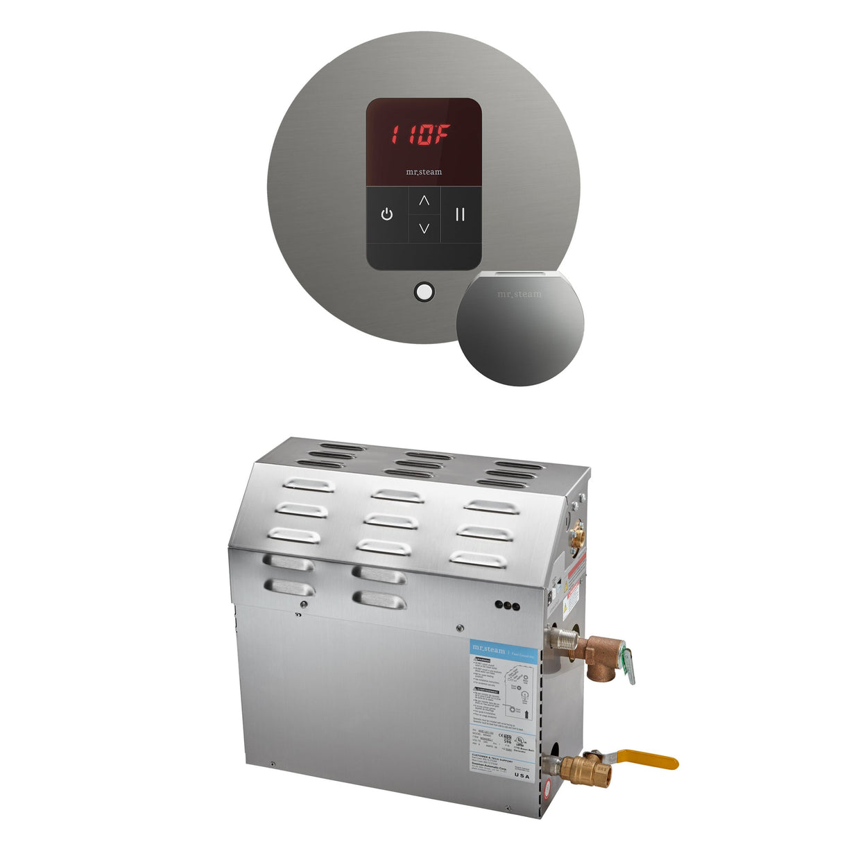 Mr. Steam MS Steam Shower Generator Package with Round iTempo Control