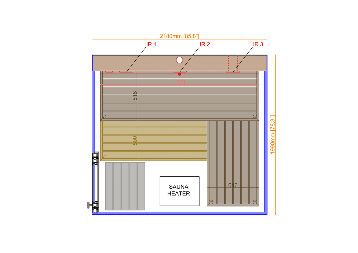 ThermaSol Vue Outdoor Sauna