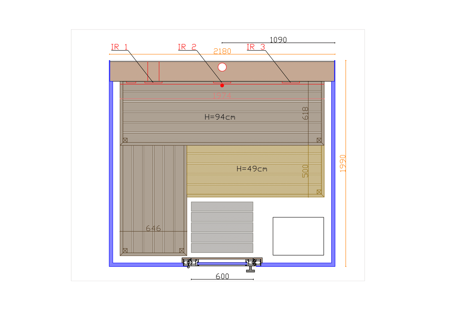ThermaSol Vue Outdoor Sauna